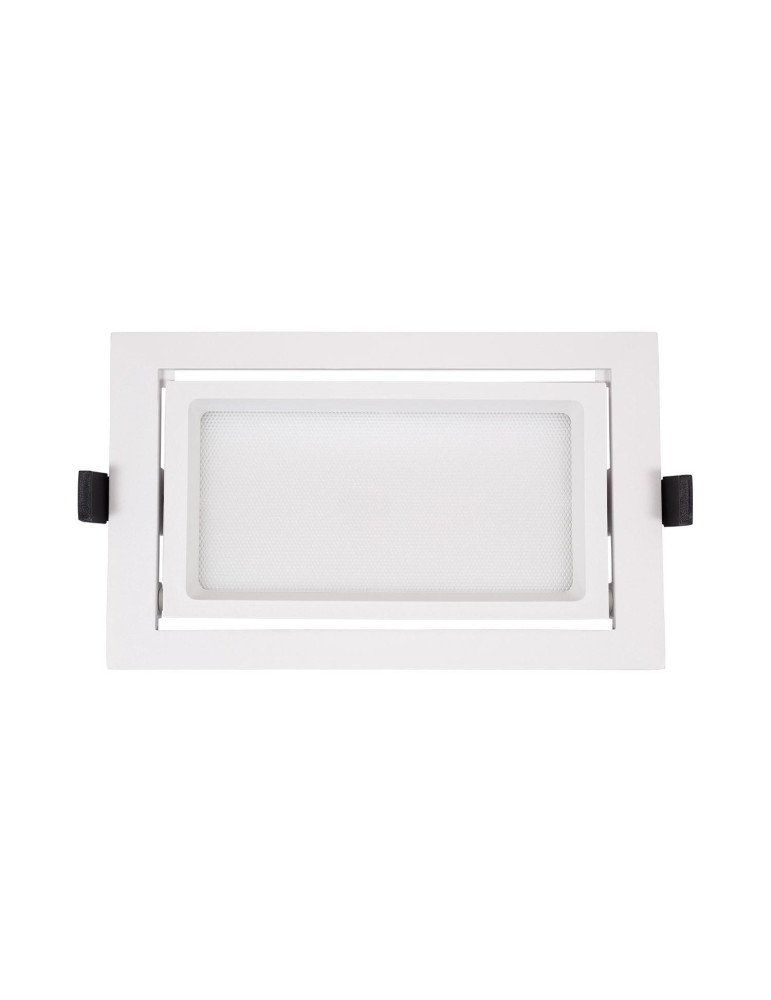 Downlight LED 38W Rectangulaire Orientable OSRAM 120 lm/W LIFUD Coupe 210x125 mm