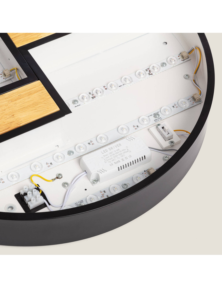 Plafonnier LED Rond Métal 27WCCT Sélectionnable Brusk Ø500 mm