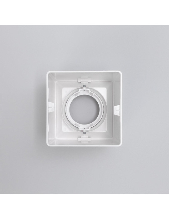 Plafonnier Space Carré Blanc avec Ampoule GU10