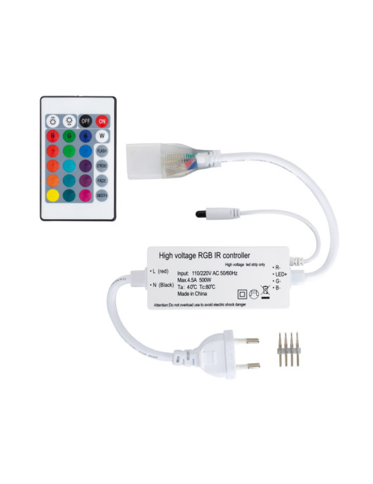 Tira Neón LED RGB 220V AC 120 LED/m IP67 a Medida Corte cada 100 cm