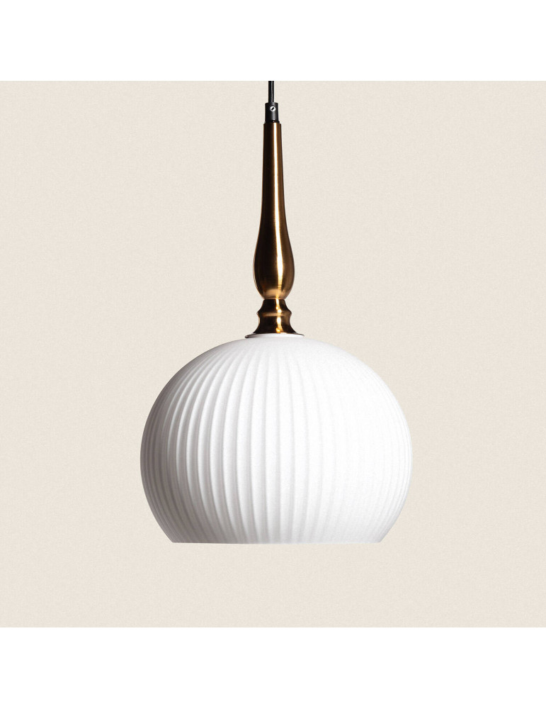 Suspension Métal et Verre Belma