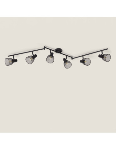 Plafonnier Orientable Aluminium Grid 6 Spots