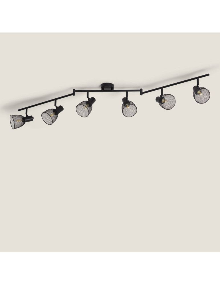 Plafonnier Orientable Aluminium Grid 6 Spots