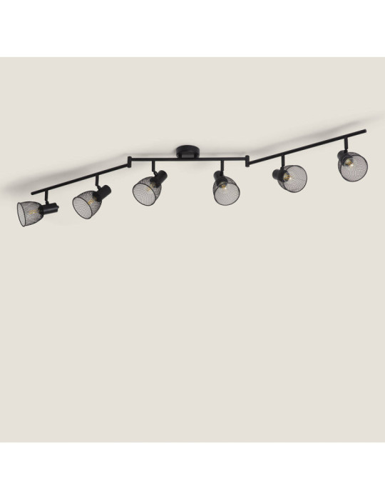 Plafonnier Orientable Aluminium Grid 6 Spots