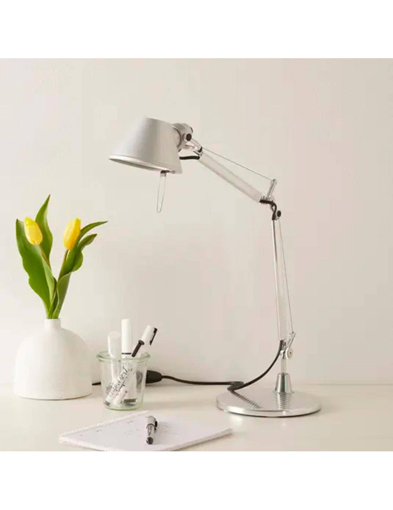 Lampe à Poser LED Tolomeo Midi Grise ARTEMIDE