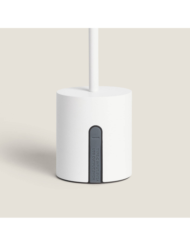 Lampe à Poser LED Portable Extérieure Métal avec Batterie Rechargeable Jawania