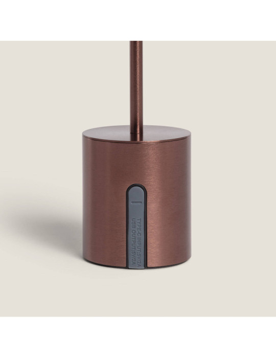 Lampe à Poser LED Portable Extérieure Métal avec Batterie Rechargeable Jawania