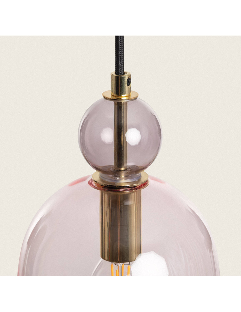 Suspension Métal et Verre Mono-Baudelaire