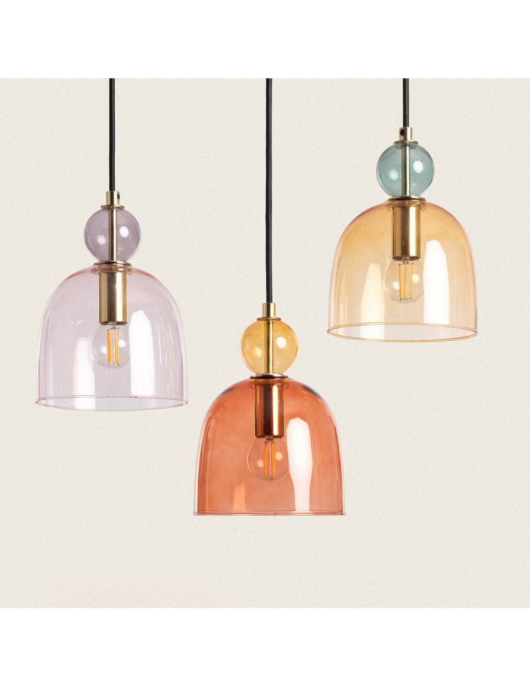 Suspension Métal et Verre Mono-Baudelaire