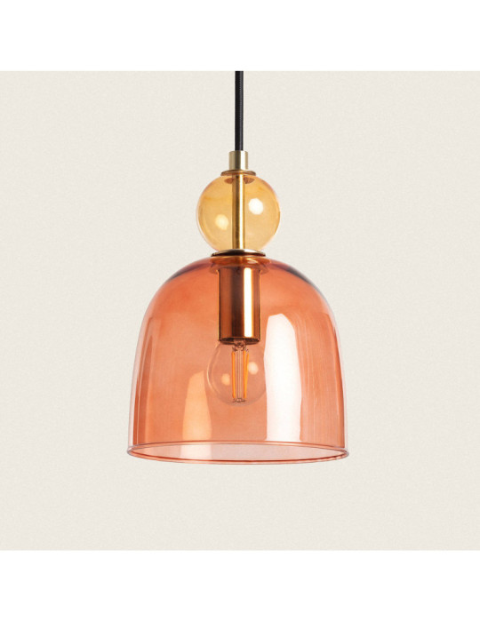 Suspension Métal et Verre Mono-Baudelaire Suspension Métal et Verre Mono-Baudelaire