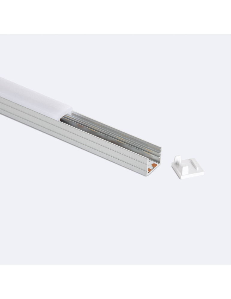 Profilé Aluminium en Saillie 2m pour Ruban LED jusqu'à 8 mm