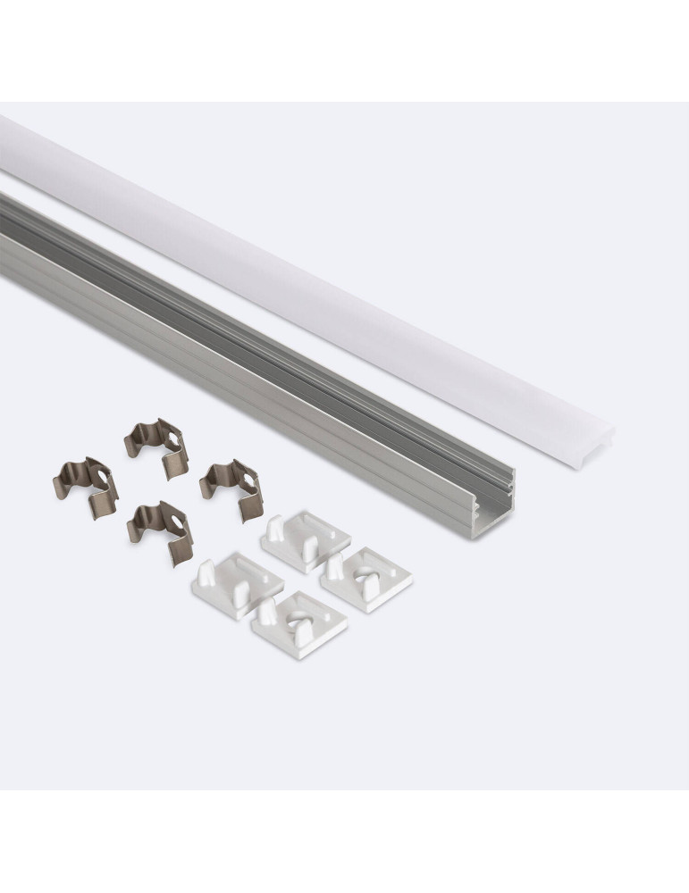 Profilé Aluminium en Saillie 2m pour Ruban LED jusqu'à 8 mm