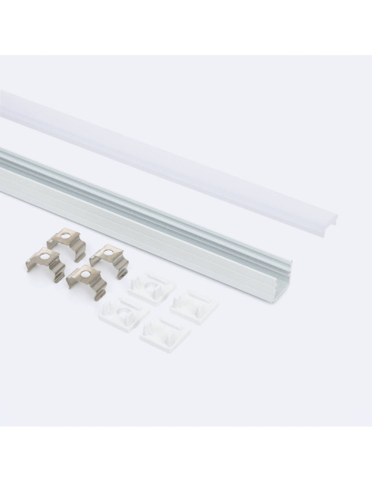 Profilé Aluminium en Saillie 2m pour Ruban LED jusqu'à 8 mm