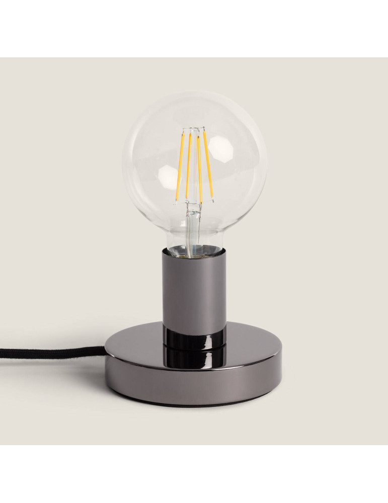 Lampe à Poser Métallique Posaluce Cobble Creative-Cables ABM21VBODEUBRX03-L Lampe à Poser Métallique Posaluce Cobble Creative-Cables ABM21VBODEUBRX03-L