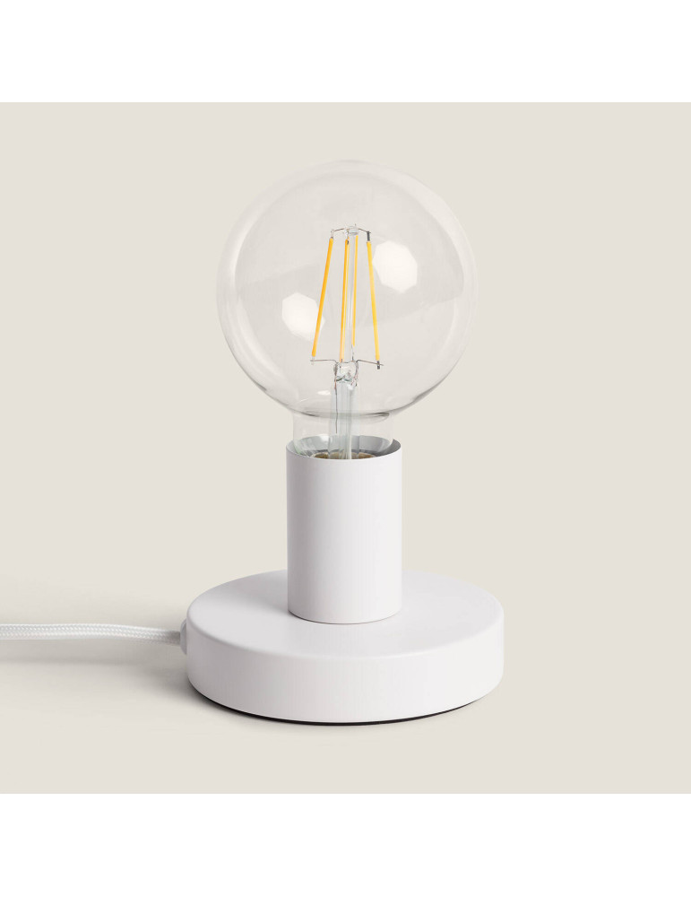 Lampe à Poser Métallique Posaluce Cobble Creative-Cables ABM21VBODEUBRX03-L Lampe à Poser Métallique Posaluce Cobble Creative-Cables ABM21VBODEUBRX03-L