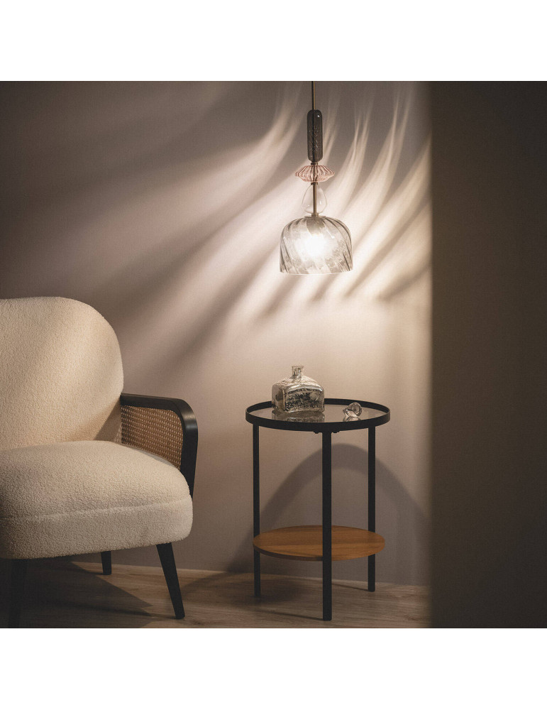 Suspension Métal et Verre Caheli