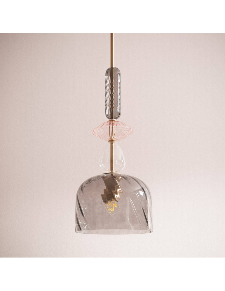 Suspension Métal et Verre Caheli