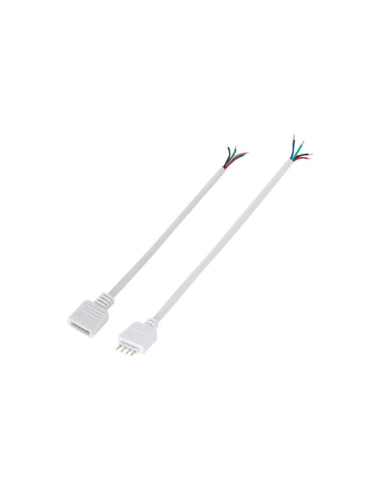 Duo Connecteurs Mâle/Femelle Controleur Ruban LED 12/24V RGB