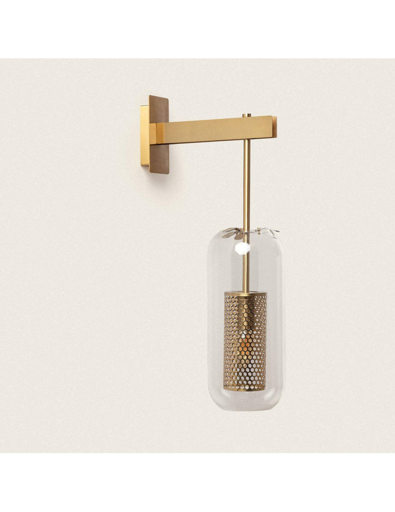 Lampe Murale Métal et Verre Julieta