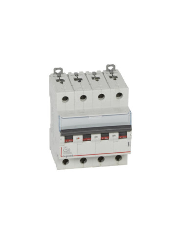 Disjoncteur Automatique DX³ Tertiaire 4P Courbe C 6/10kA 50A LEGRAND 407933