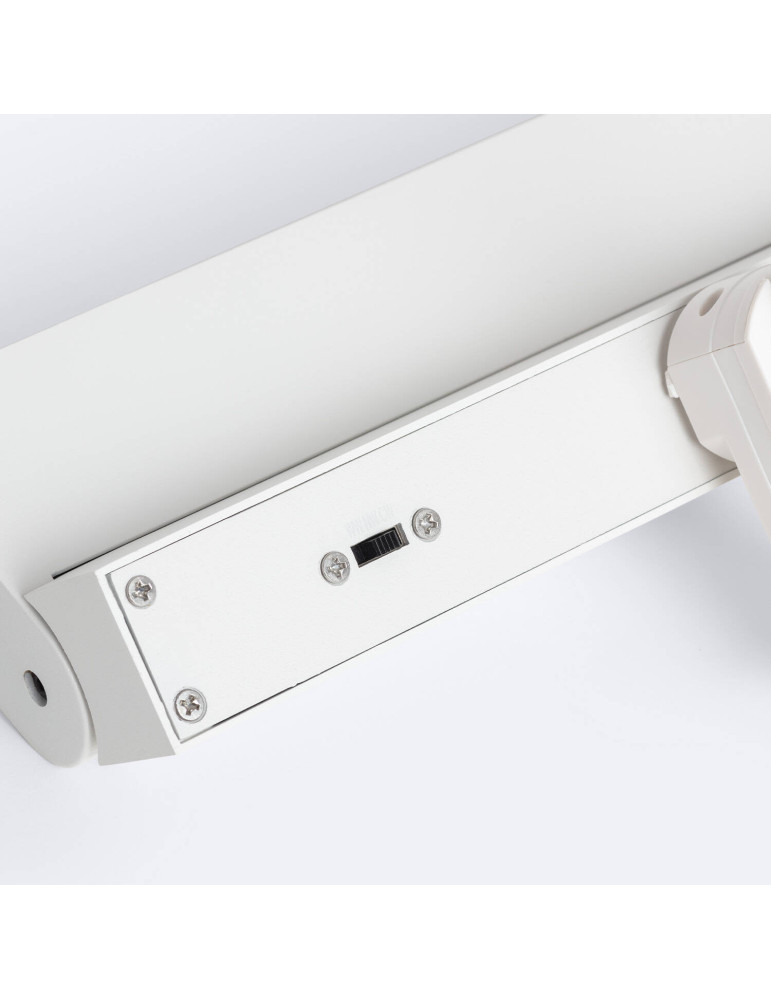 Spot Linéaire LED sur Rail Triphasé 24W CCT Dimmable Elegant Blanc