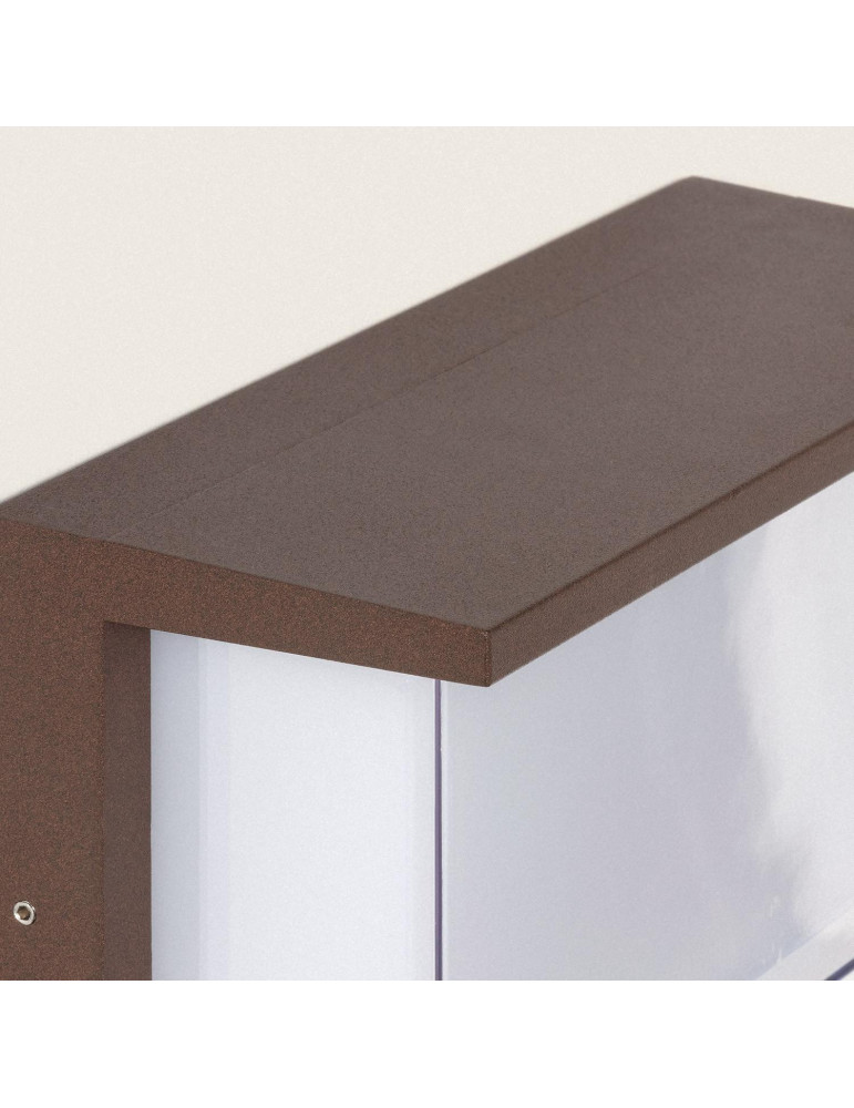 Applique murale extérieur LED à double diffuseur sélectionnable Valorian 12 W en aluminium CCT