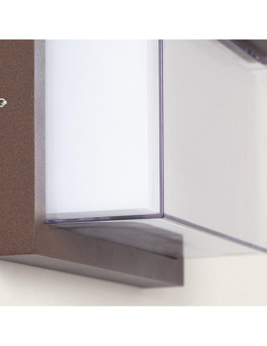 Applique murale extérieur LED à double diffuseur sélectionnable Valorian 12 W en aluminium CCT