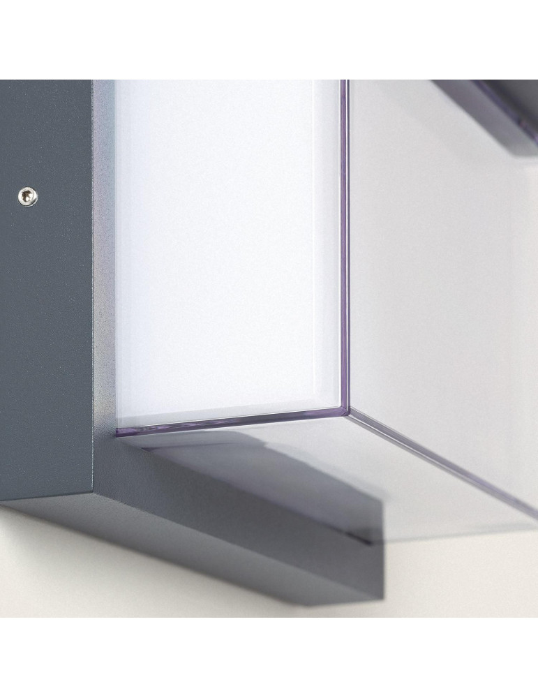 Applique murale extérieur LED à double diffuseur sélectionnable Valorian 12 W en aluminium CCT