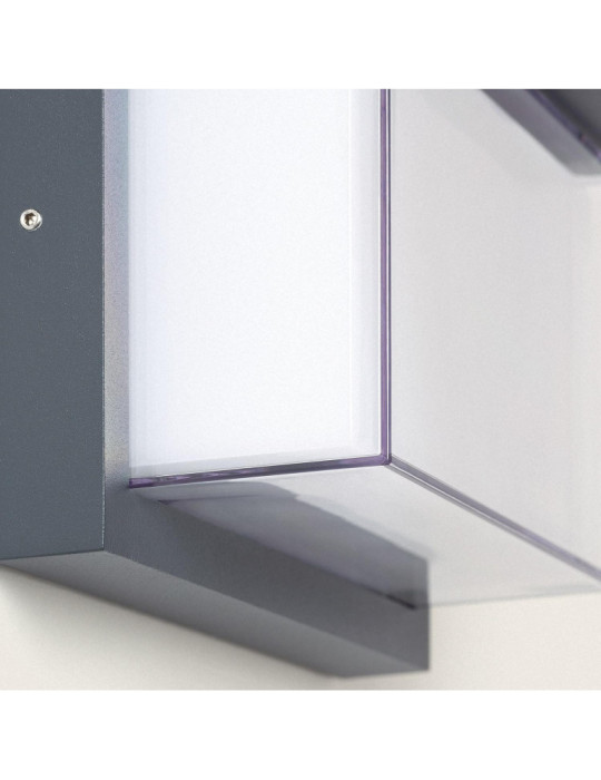 Applique murale extérieur LED à double diffuseur sélectionnable Valorian 12 W en aluminium CCT