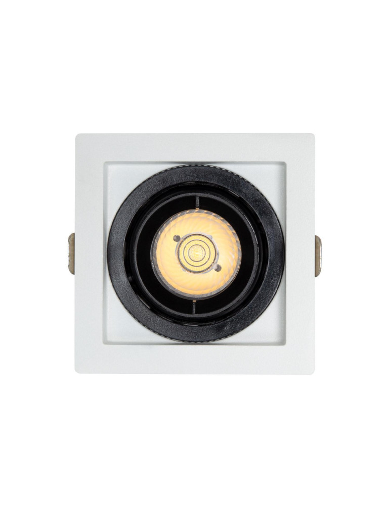 Spot LED Downlight COB Carré Orientable 360º Expert Color No Flicker CRI90 7W Coupe 82x82mm