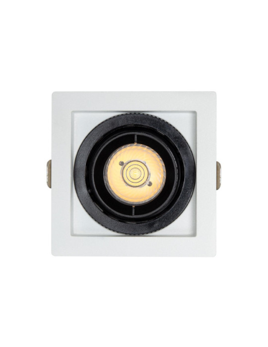 Spot LED Downlight COB Carré Orientable 360º Expert Color No Flicker CRI90 7W Coupe 82x82mm