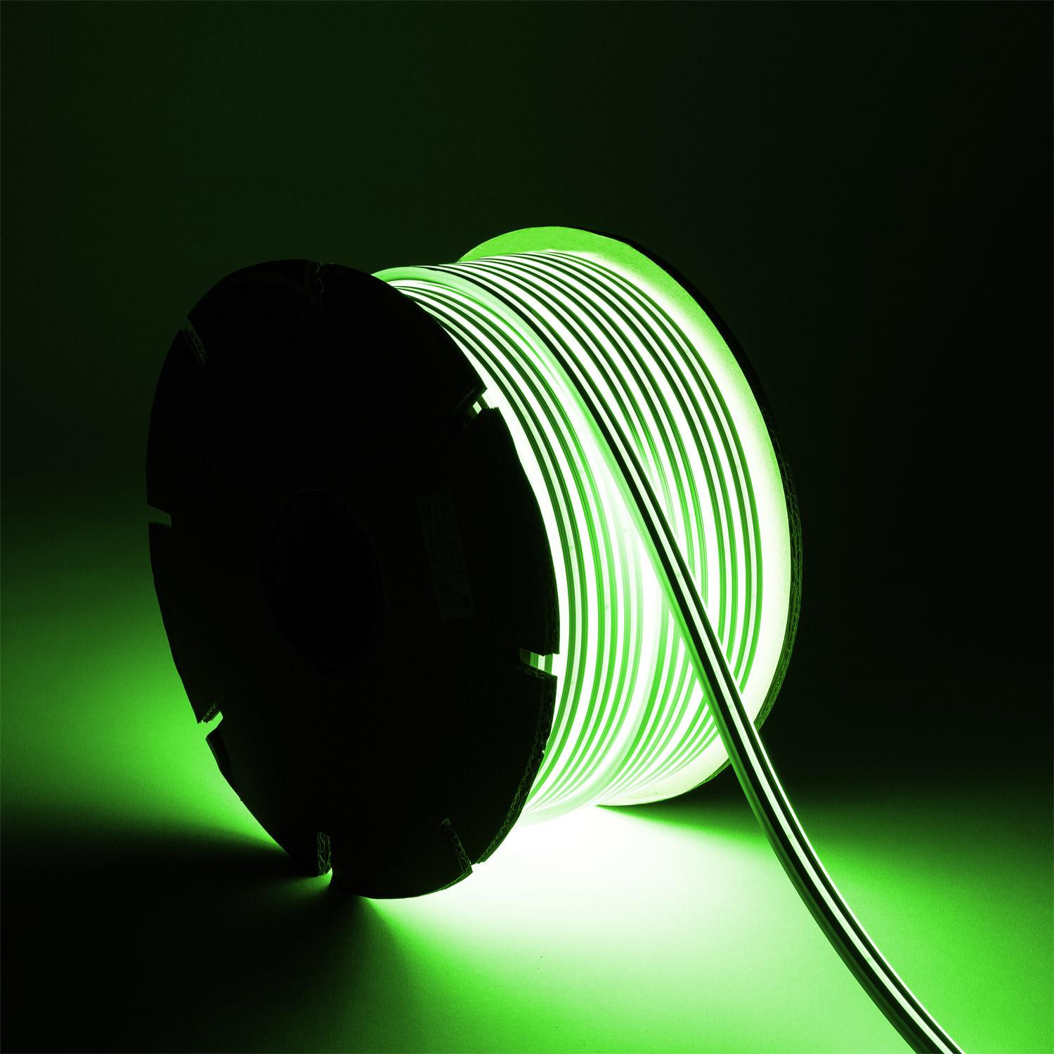 Bobine Gaine Néon LED 48V DC NFLEX6 50 Mètres IP65 Coupe tous les 5cm Vert