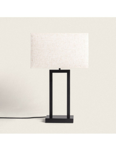 Lampe à Poser Métal et Tissu Armida