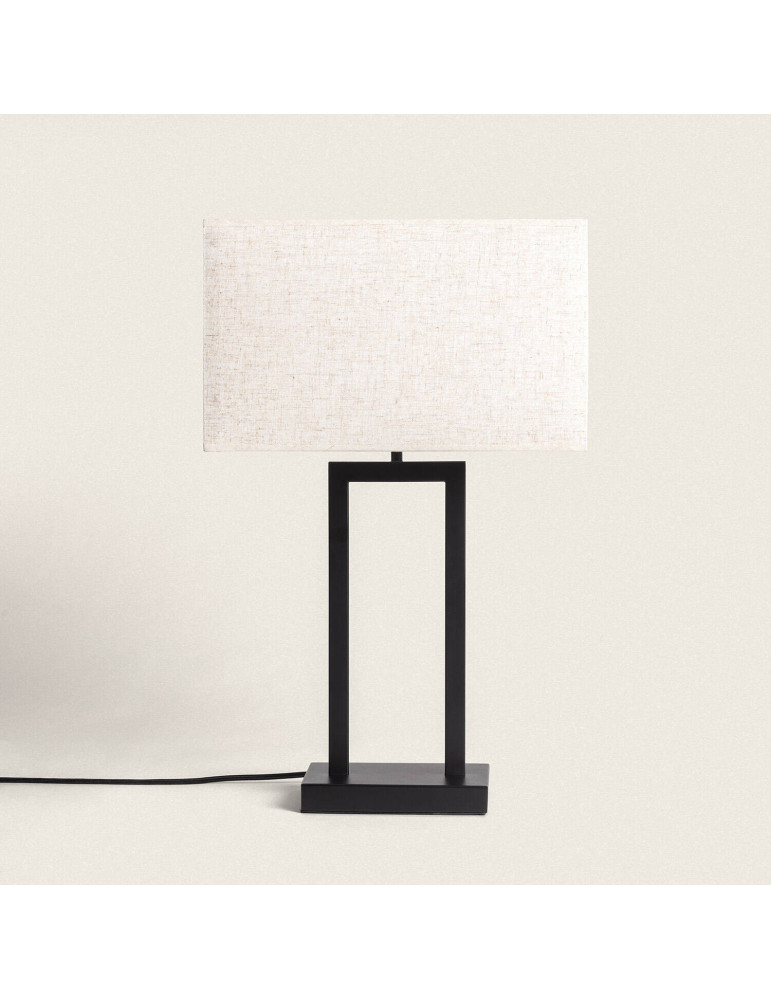 Lampe à Poser Métal et Tissu Armida