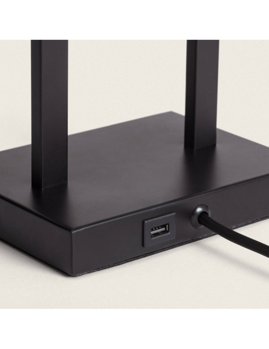 Lampe à Poser Métal et Tissu Armida