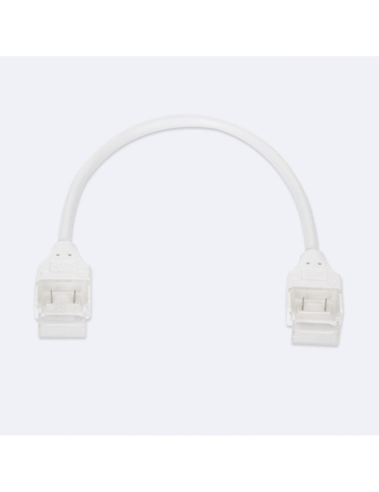 Connecteur Hippo Double avec Câble pour Ruban LED Auto-Redressement 220V AC SMD Silicone Flex Largeur 12mm