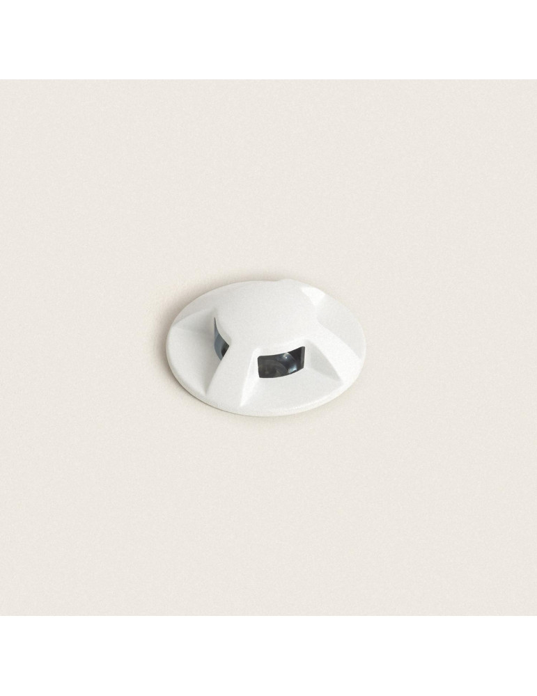 Balise Extérieure LED 1W Encastrable au Sol Letso 4L Blanche