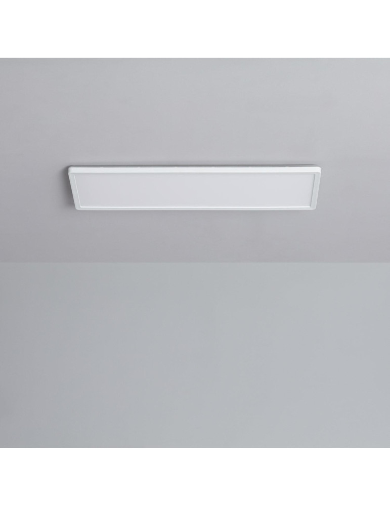Plafonnier LED Rectangulaire Variation par Paliers 3 Niveaux SwitchDimm 24W Double Face 580x200mm