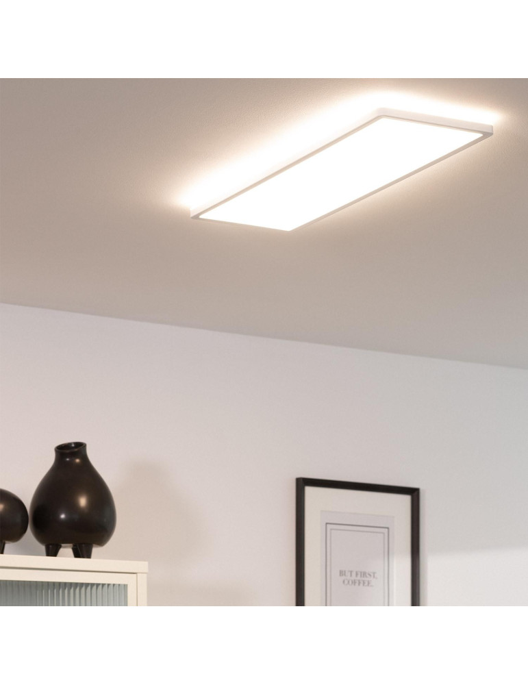 Plafonnier LED Rectangulaire Variation par Paliers 3 Niveaux SwitchDimm 24W Double Face 580x200mm