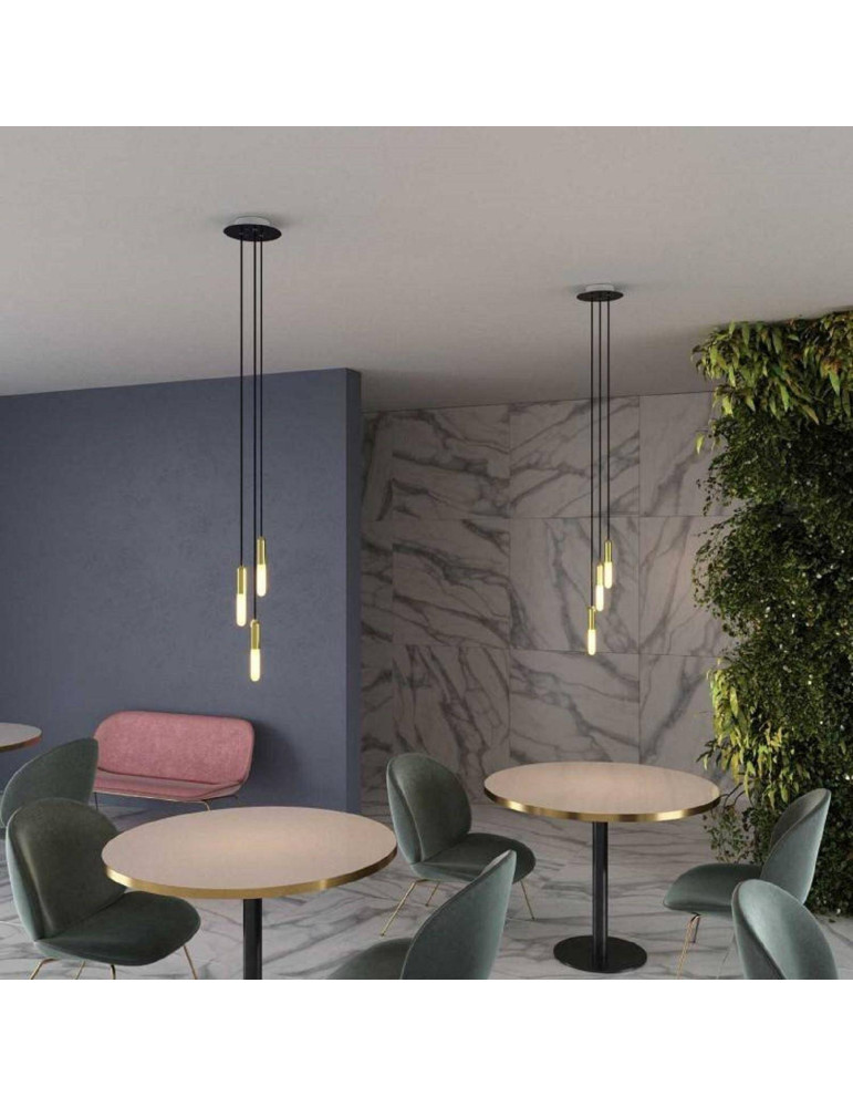 Suspension Métal Multiple à Trois Chutes Creative-Cables SPM3R20103E14GOERM65-L