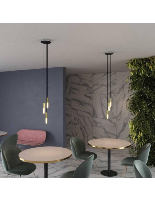 Suspension Métal Multiple à Trois Chutes Creative-Cables SPM3R20103E14GOERM65-L