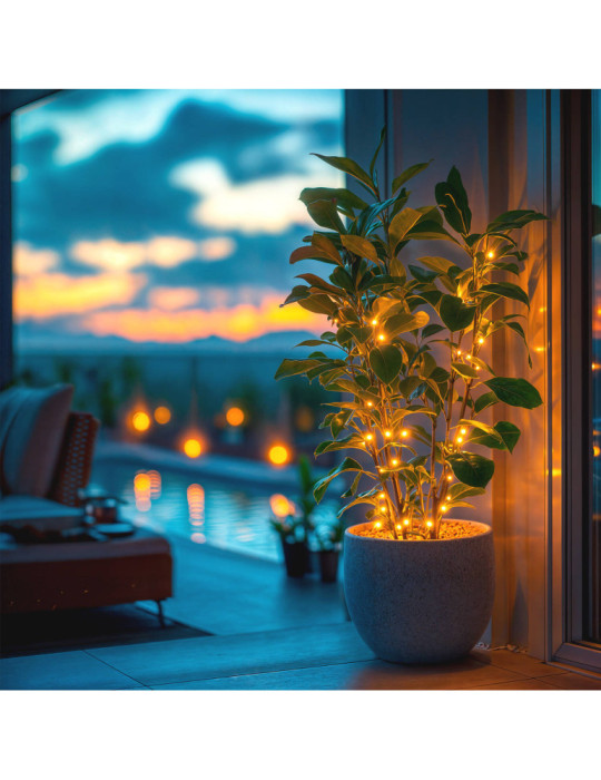 Guirlande LED Extérieure Solaire Lilac 2m