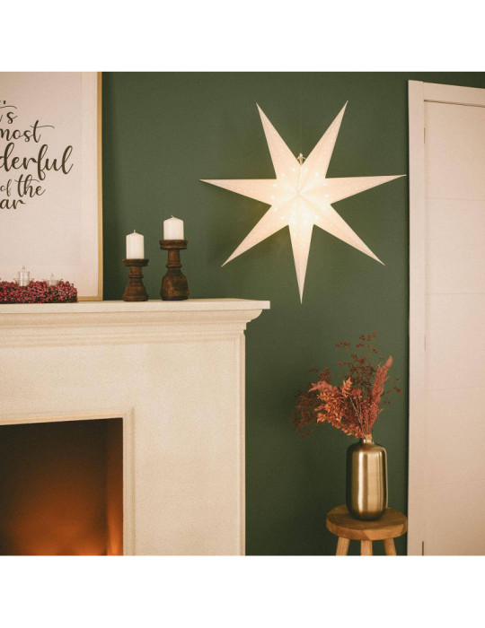 Étoile LED Carton à Pile Hadar