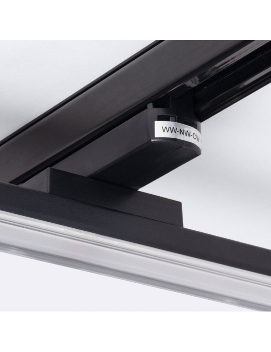 Spot LED sur Rail Triphasé 30W 2CCT Dimmable Davis Double Optique Symétrique LIFUD