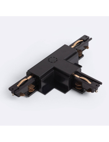 Connecteur 'Left Side' Type T pour Rail Triphasé DALI Track Encastré Aluminium