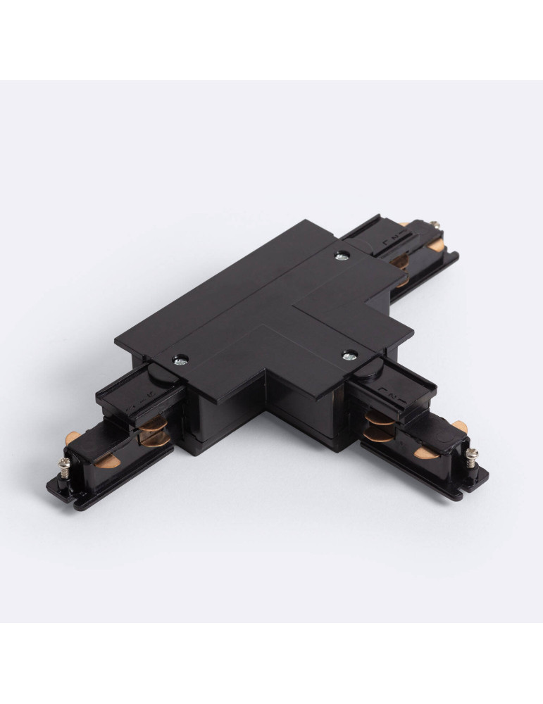 Connecteur 'Left Side' Type T pour Rail Triphasé DALI Track Encastré Aluminium