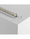 Profilé Aluminium Plat d'Angle 1m pour Rubans LED jusqu'à 10mm