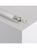 Profilé Aluminium Plat d'Angle 1m pour Rubans LED jusqu'à 10mm