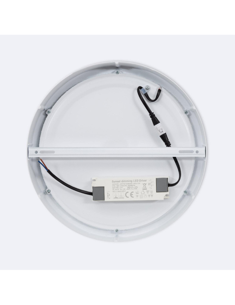 Plafonnier LED Rond 24W Aluminium Ø300 mm Dimmable Dim To Warm