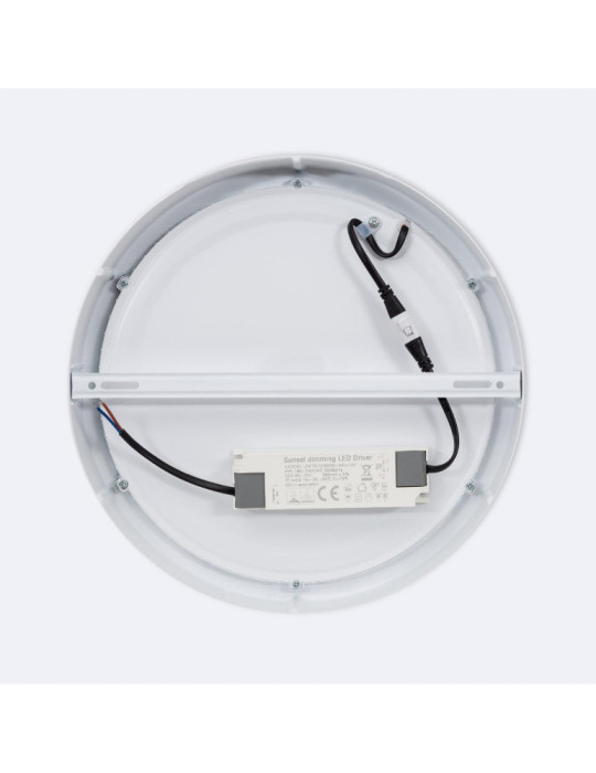 Plafonnier LED Rond 24W Aluminium Ø300 mm Dimmable Dim To Warm